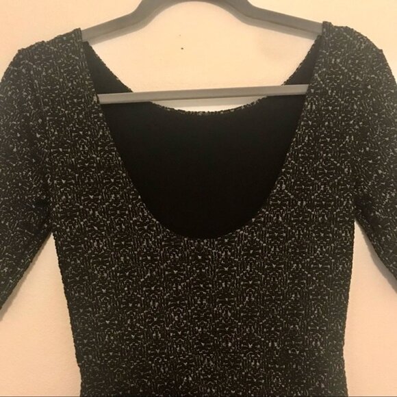 Free People Women's Lady Pucker Black Scoop-Back Bodycon Cocktail Dress.‎ Size S - Picture 7 of 12